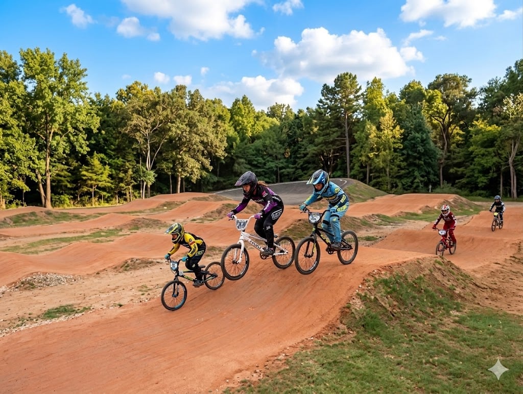 BMX race in progress